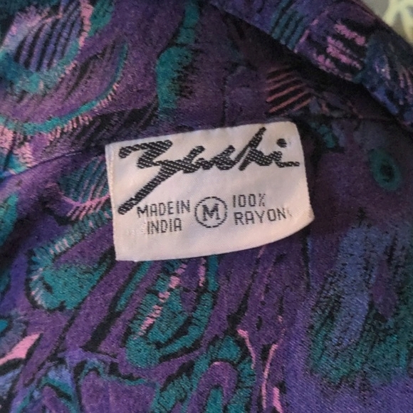 Vintage Abstract Print Button Up - Picture 5 of 6